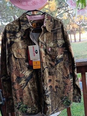 Browning WOMENS Mossy Oak Camo Field Jacket - Brown/Green/Black